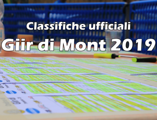 ORDINI DI ARRIVO UFFICIALI GIIR DI MONT E MINI GIIR DI MONT 2019